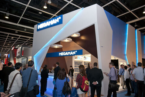 Megaman at the Hong Kong Light Fair 2013