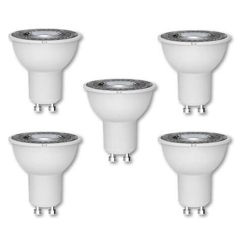 Pack of 5 Lamps 5W GU10 LED PAR16 2800K