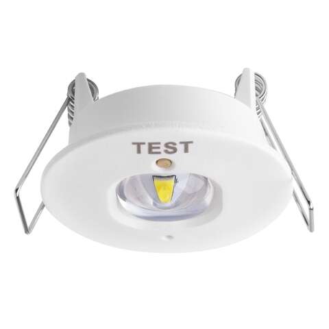 TEMPUS&reg; EMERGENCY OPEN AREA RECESSED SPOTLIGHT Non-Maintained (1W)