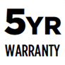 5 year warranty