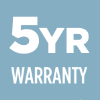 5 year warranty